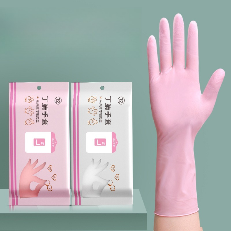 Dish Glove Rubber - Удлиненные и прочные одноразовые перчатки для