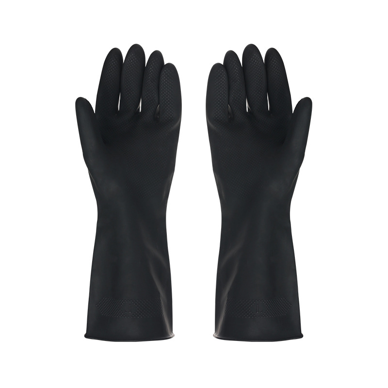 Dish Glove Rubber - Черные перчатки 1 пара, перчатки для