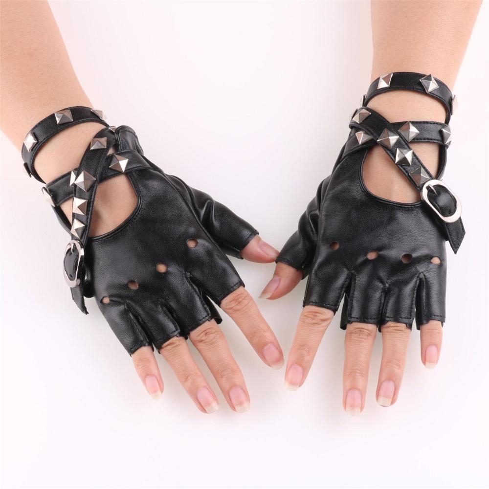 Leather Driving Glove - Перчатки для вождения без пальцев унисекс,