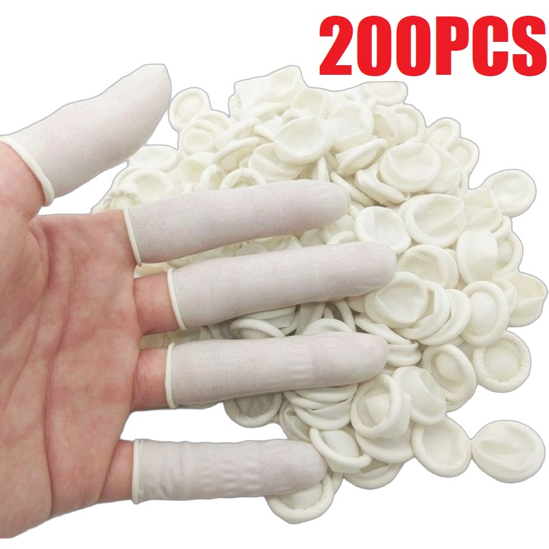 Latex Disposable Glove - 100/200 шт. одноразовые латексные напальчники без