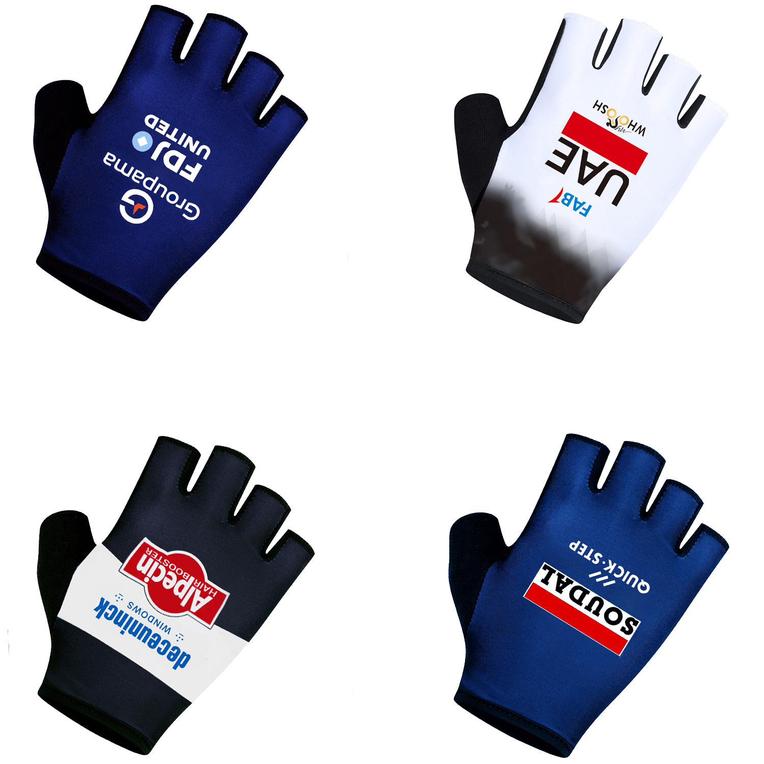 Workout Glove Gym - Велоперчатки FDJ Team UAE 2026: Нескользящие,