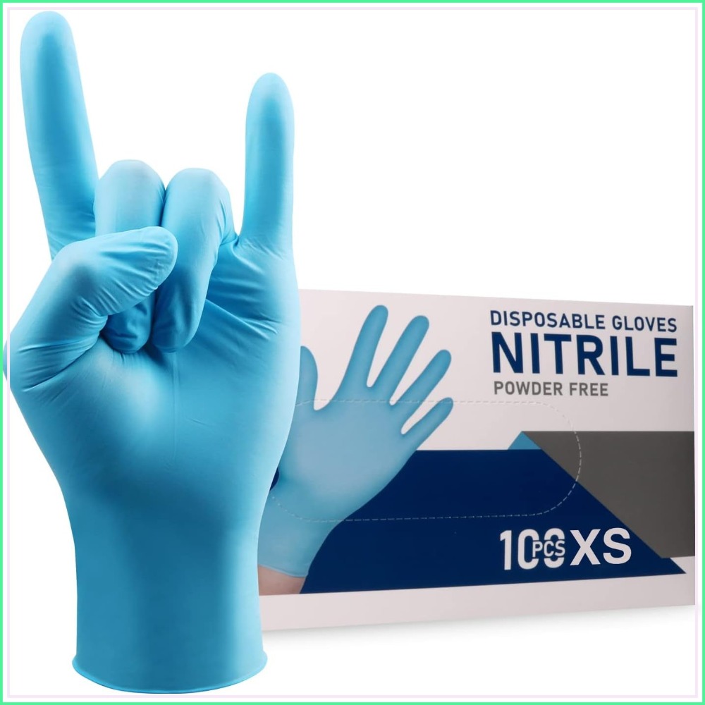 Exam Glove Nitrile - Нитриловые одноразовые перчатки без пудры и