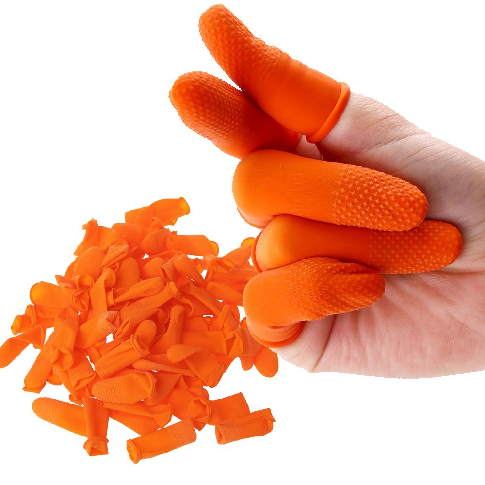 Rubber Glove Cleaning - 100 шт. Натуральные латексные напальчники-перчатки для