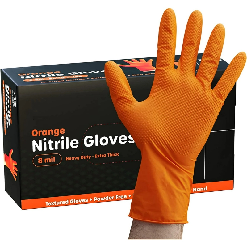 Nitrile Mechanic Glove - 8-миллиметровые нитриловые перчатки, толстые 30/50 шт.,