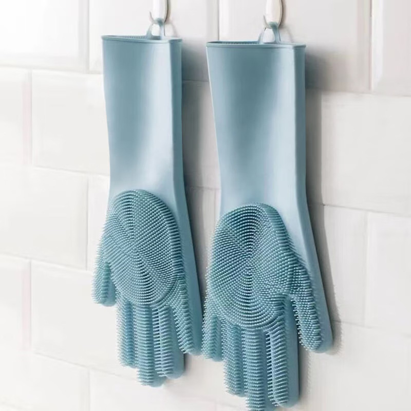 Dish Glove Rubber - Силиконовые перчатки для мытья посуды, волшебные
