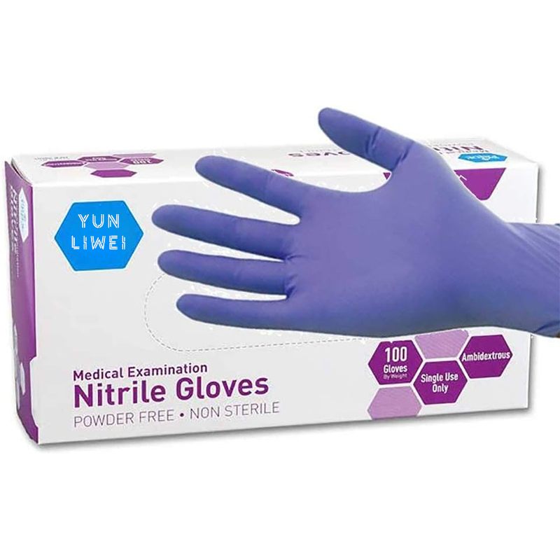 Exam Glove Nitrile - Мягкие фиолетовые нитриловые перчатки Soft Max,