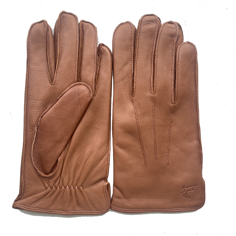 Wool Glove Lined - Высококачественные мужские кожаные перчатки из оленьей