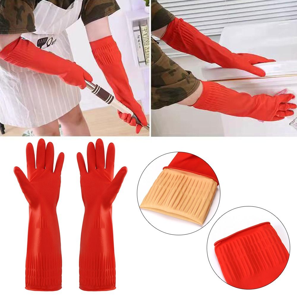 Dish Glove Rubber - 1 пара сверхмощных резиновых перчаток с
