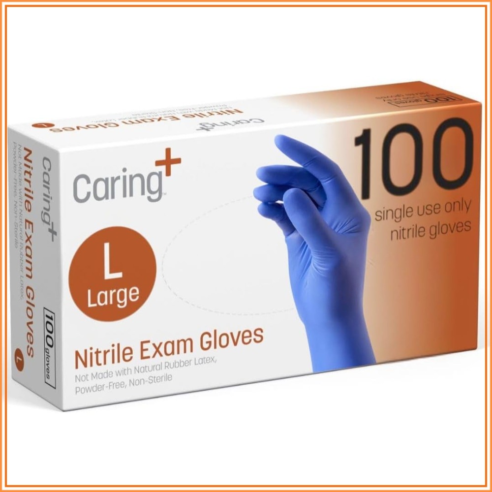 Exam Glove Nitrile - Нитриловые смотровые перчатки, синие, без пудры,