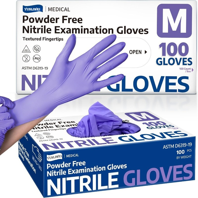 Exam Glove Nitrile - Одноразовые перчатки фиолетовые нитриловые медицинские смотровые