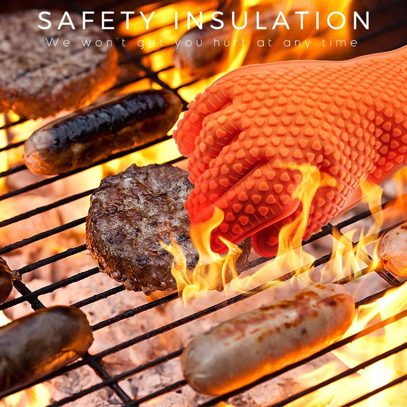 Oven Mitt Silicone - Силиконовые перчатки для барбекю, перчатки для