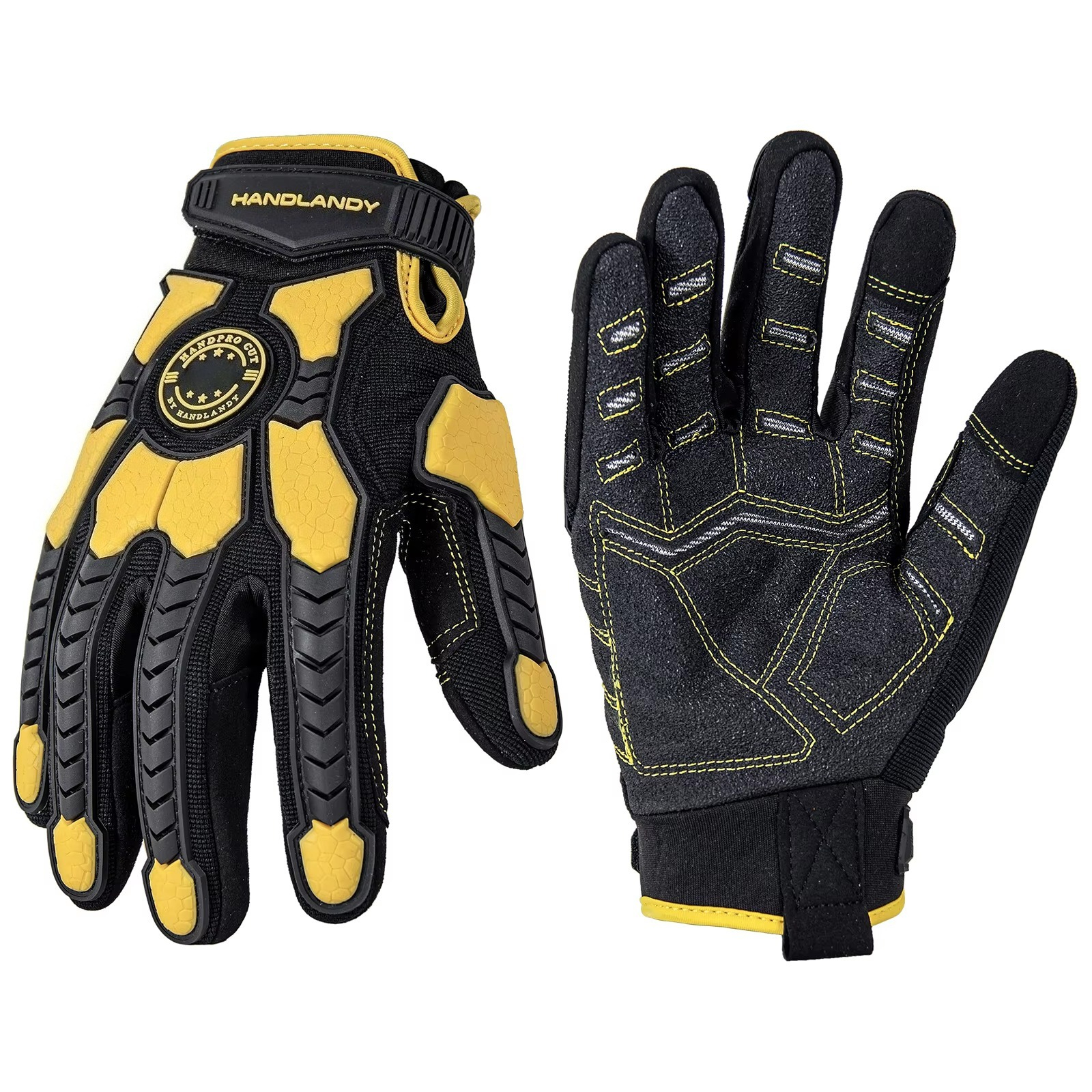 Work Glove Impact - Усиленные защитные перчатки из ПВХ с