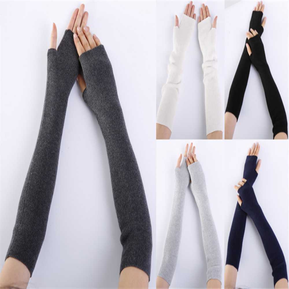 Fingerless Glove Knit - Унисекс мужские женские перчатки без пальцев,