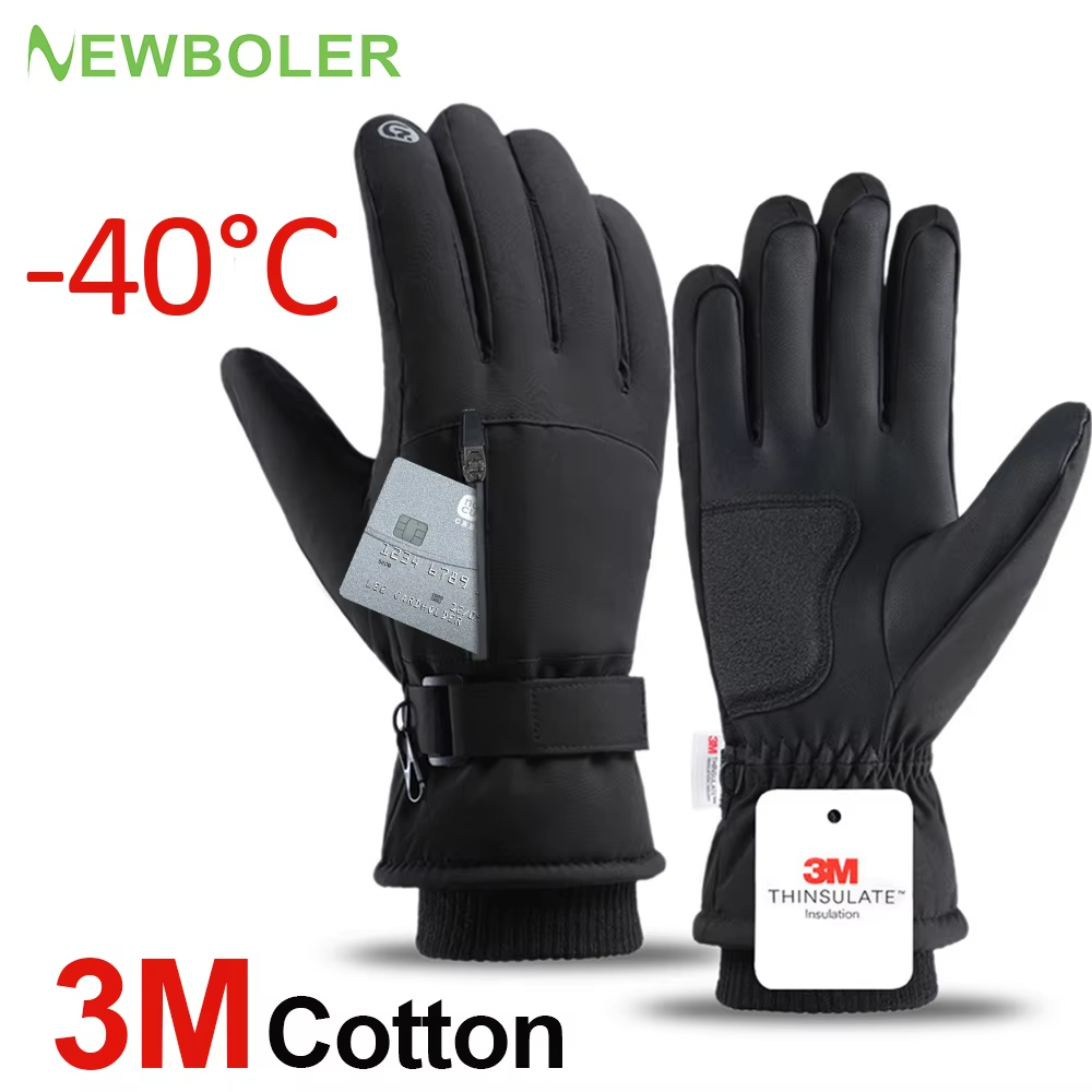 Ski Glove Waterproof - Мужские зимние водонепроницаемые велосипедные перчатки для