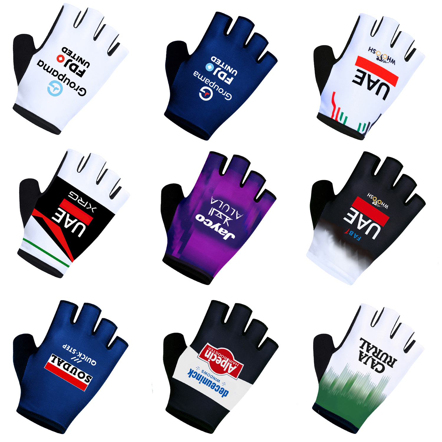 Workout Glove Gym - Велоперчатки 2026 UAE Team Cycling Gloves