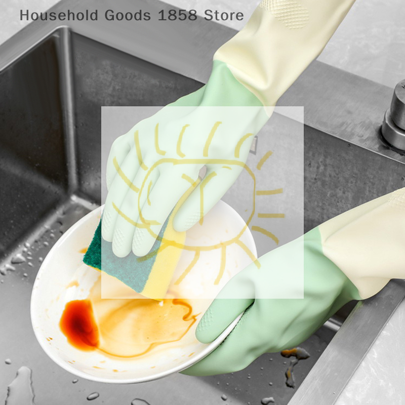 Dish Glove Rubber - Утолщенные кухонные перчатки, перчатки для мытья
