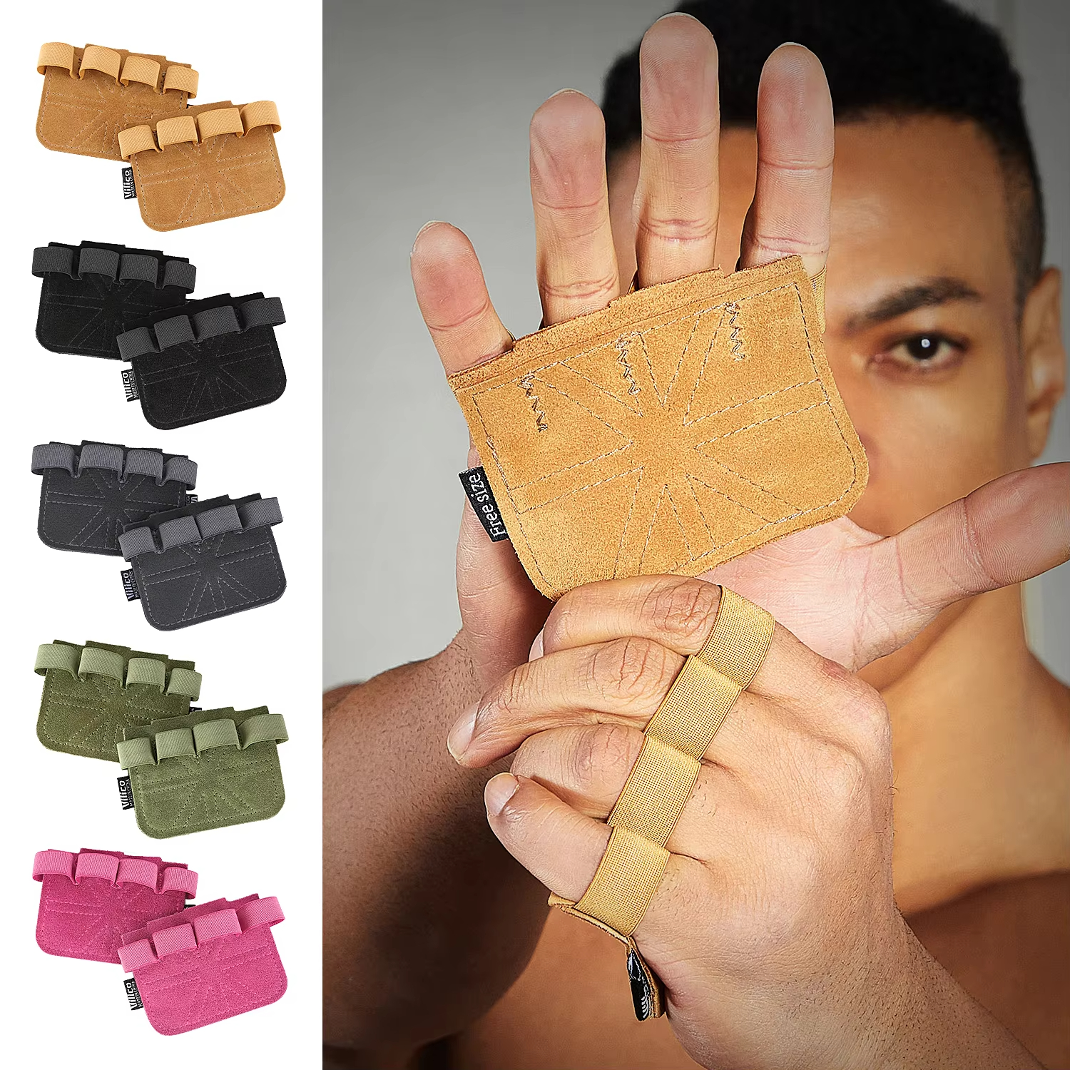 Workout Glove Gym - Пара перчаток для фитнеса из воловьей