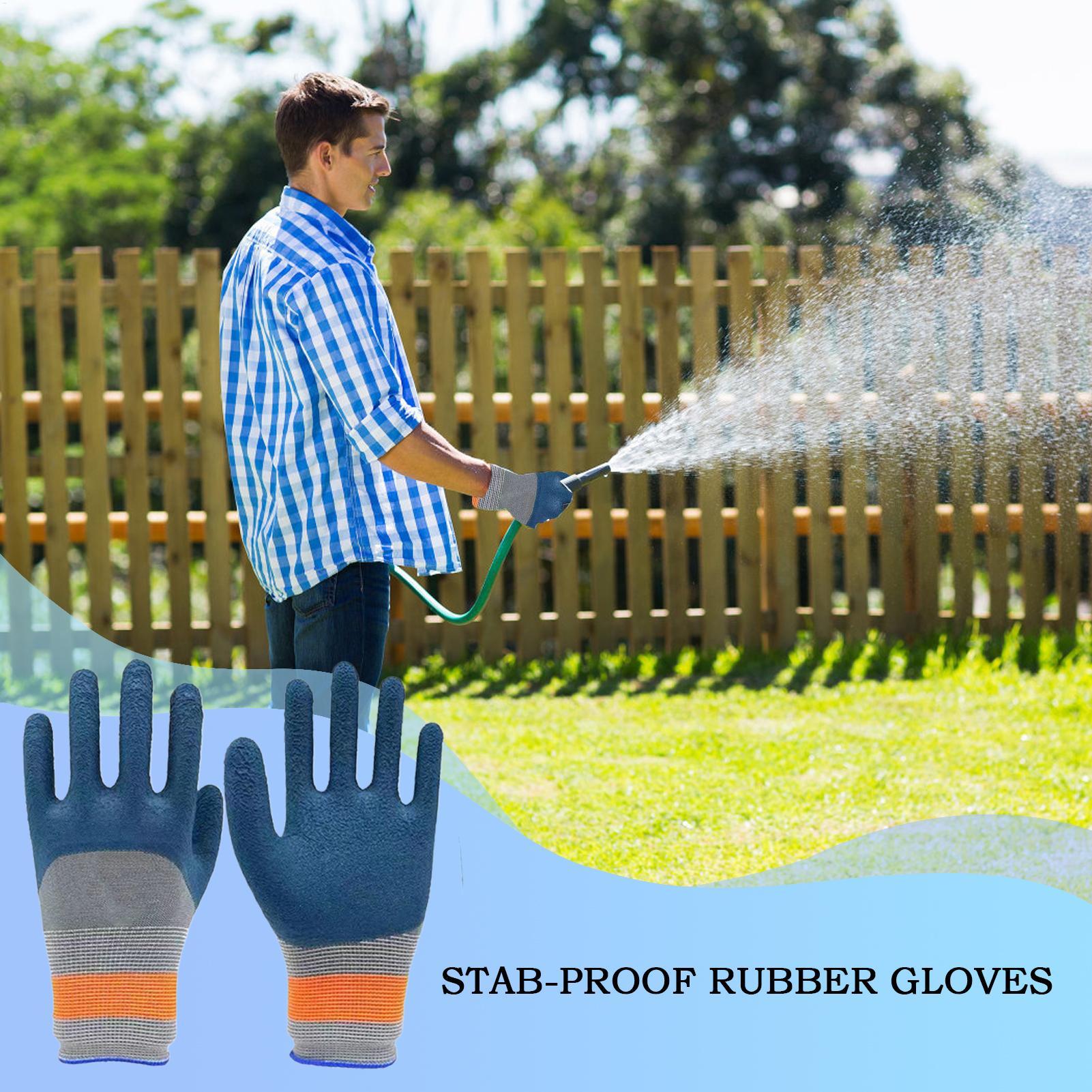Gardening Glove Waterproof - Садовые перчатки из латекса, водонепроницаемые, противоскользящие,