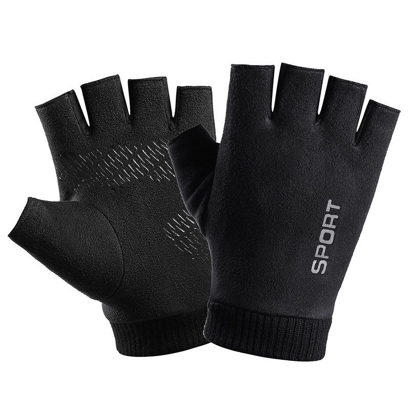 Leather Driving Glove - Мужские Зимние Замшевые Кожаные плюшевые плотные