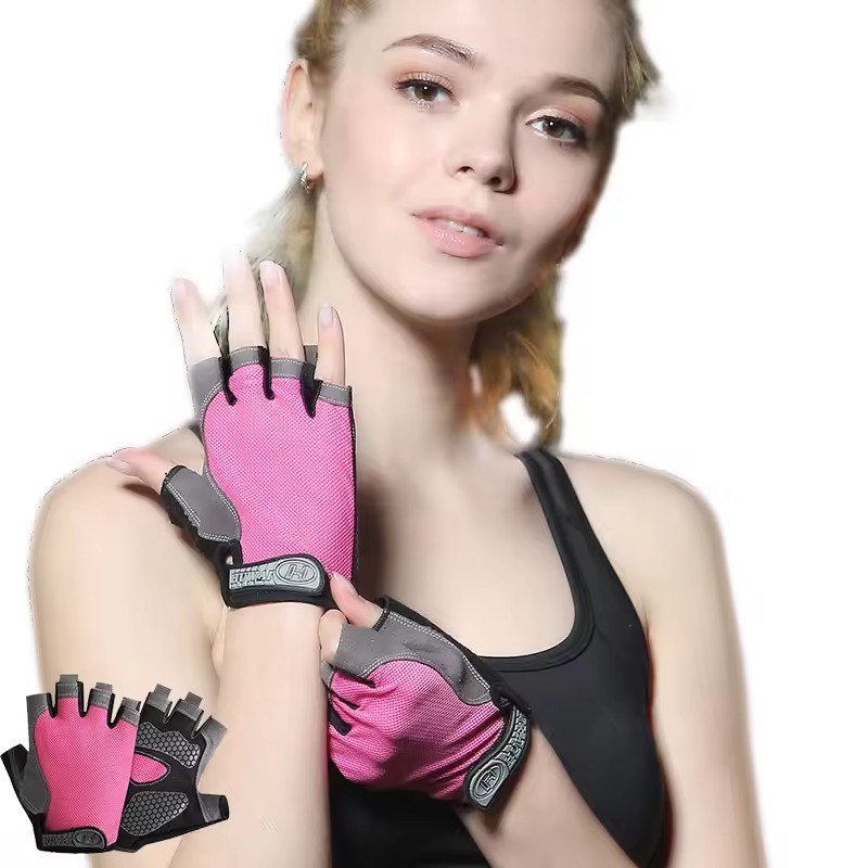 Workout Glove Gym - Дышащие противоскользящие перчатки с половиной пальца