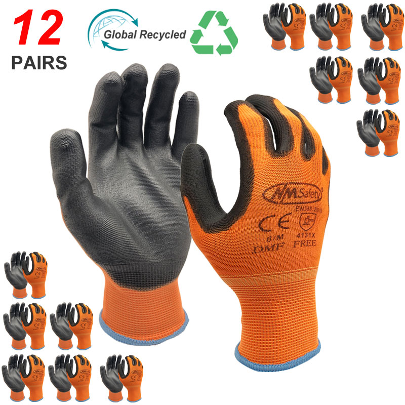 Nitrile Mechanic Glove - NMSafety, 12 пар рабочих перчаток для