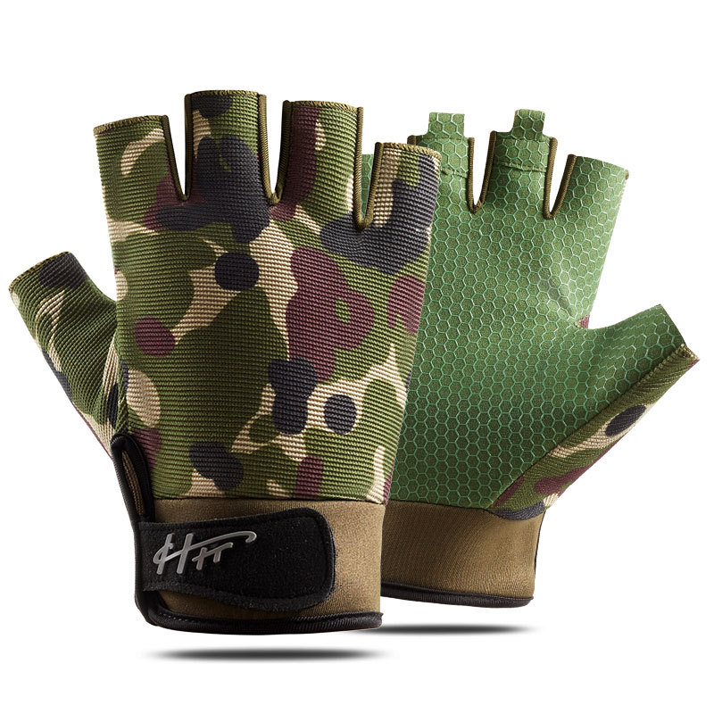 Cycling Glove Padded - 1 пара рыболовные перчатки с открытыми