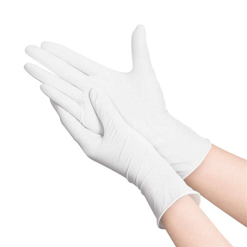 Exam Glove Nitrile - Белые нитриловые одноразовые перчатки 100 50