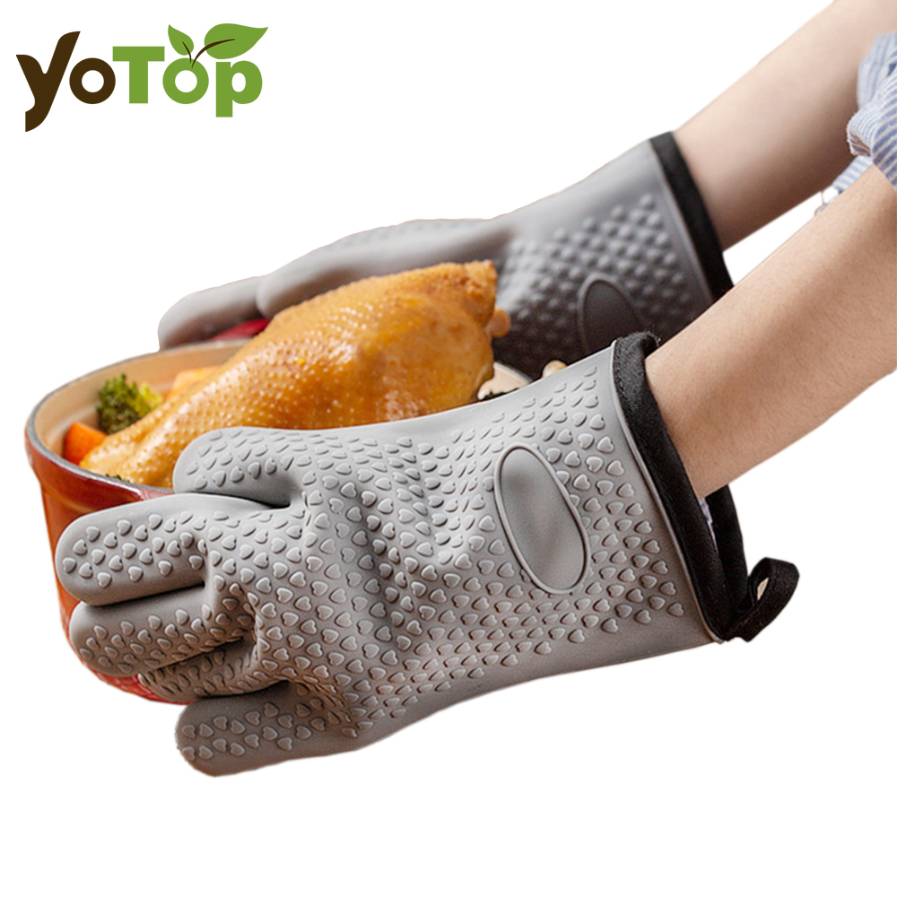 Oven Mitt Silicone - Термостойкие силиконовые перчатки для микроволновой печи,