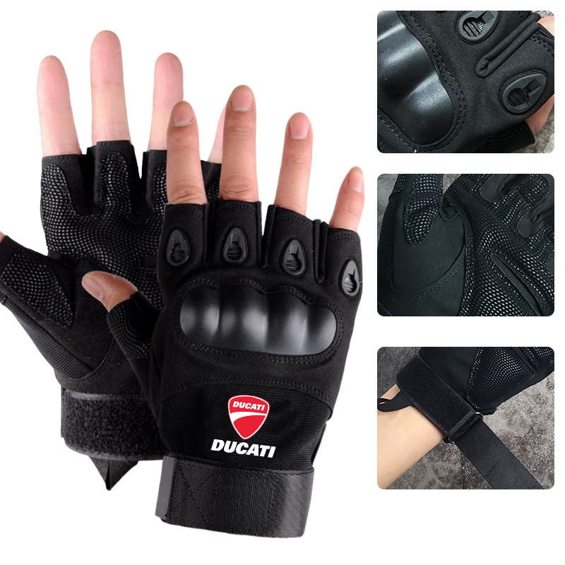 Motorcycle Glove Knuckle - Тактические перчатки с жесткими накладками на