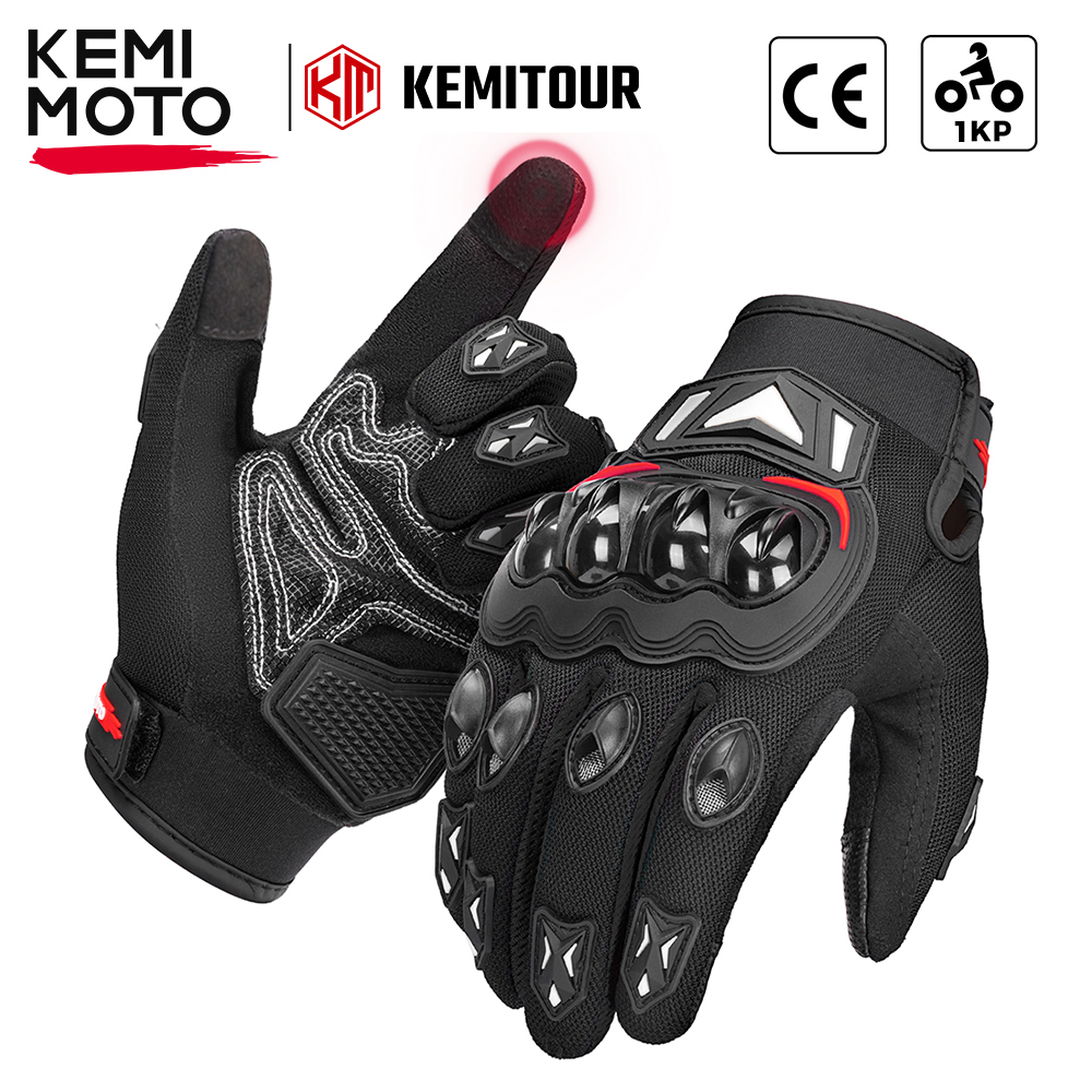 Cycling Glove Padded - KEMITOUR летние мотоциклетные перчатки CE с