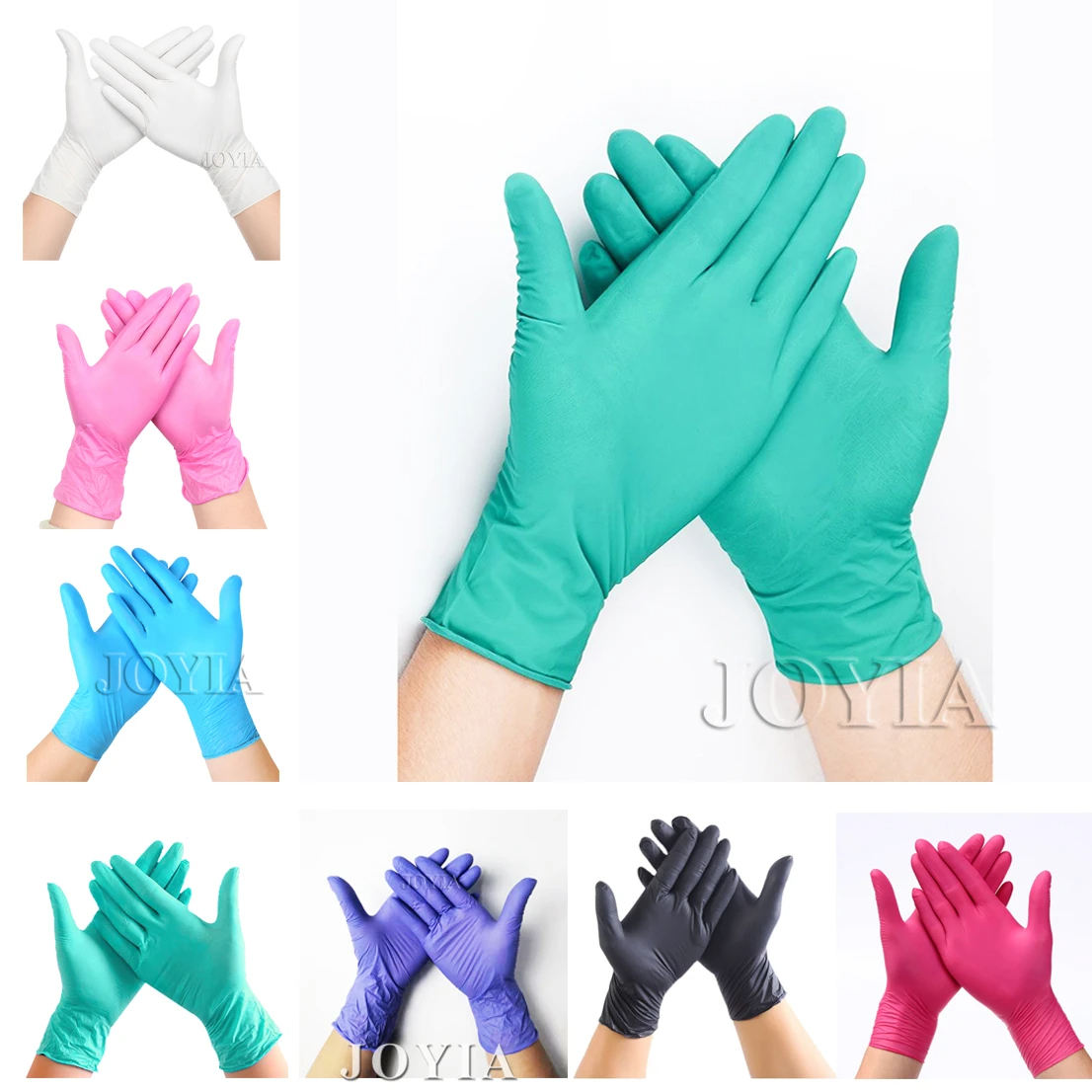 Зеленые одноразовые перчатки,  – обзор и цена Exam Glove Nitrile