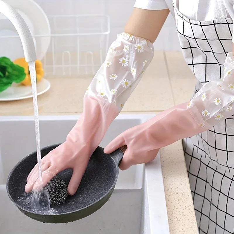 1 пара резиновых перчаток с дл – обзор и цена Dish Glove Rubber