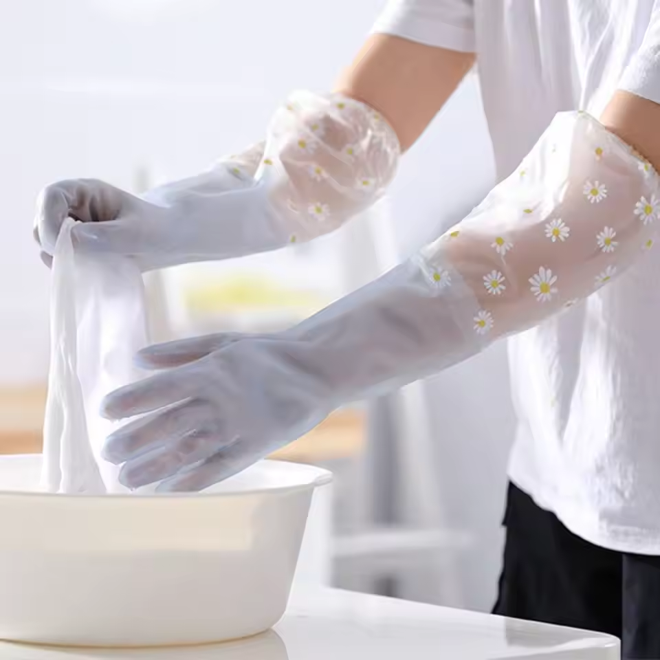 1 пара резиновых перчаток с дл – обзор и цена Dish Glove Rubber
