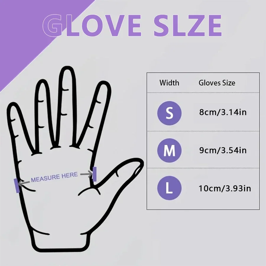 10/20/50/100 шт. фиолетовые од – обзор и цена Nitrile Mechanic Glove