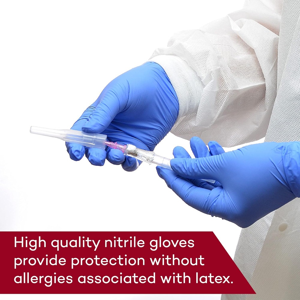 200 штук больших нитриловых см – обзор и цена Exam Glove Nitrile