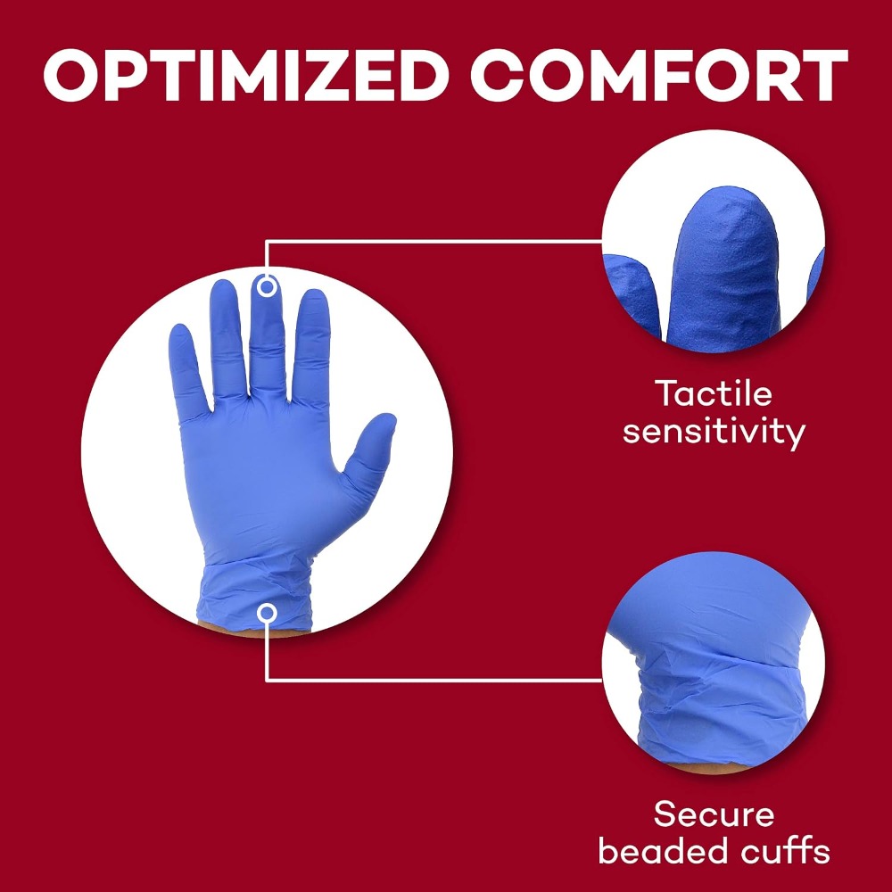 200 штук больших нитриловых см – обзор и цена Exam Glove Nitrile