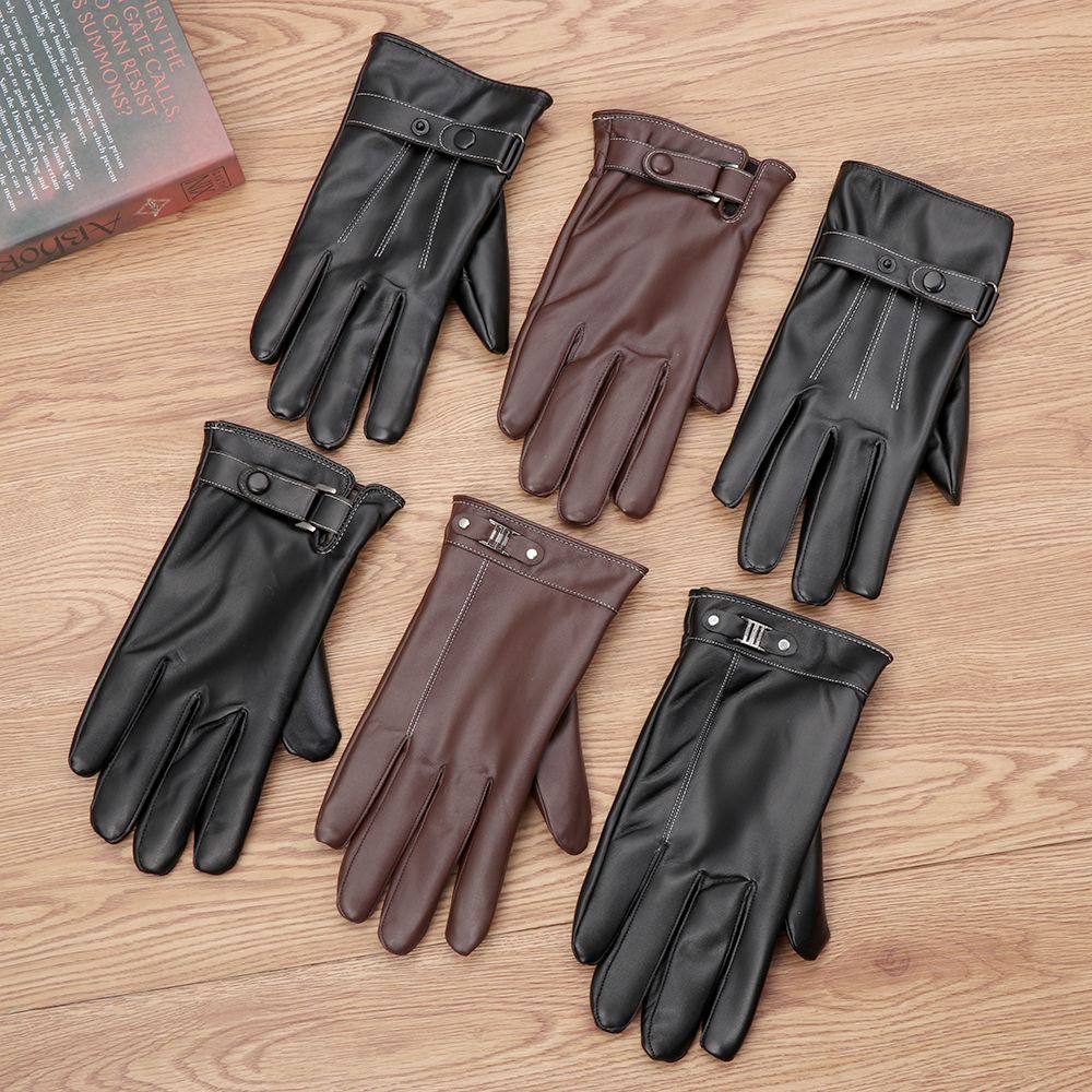 Мужские флисовые теплые кожаны – обзор и цена Leather Driving Glove