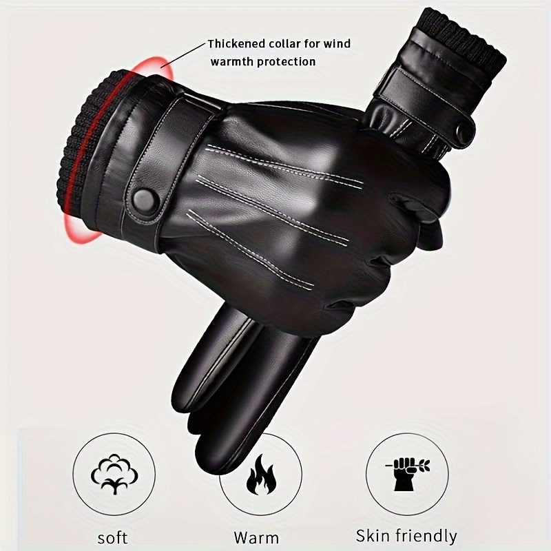 1 пара зимних перчаток, теплые – обзор и цена Leather Driving Glove