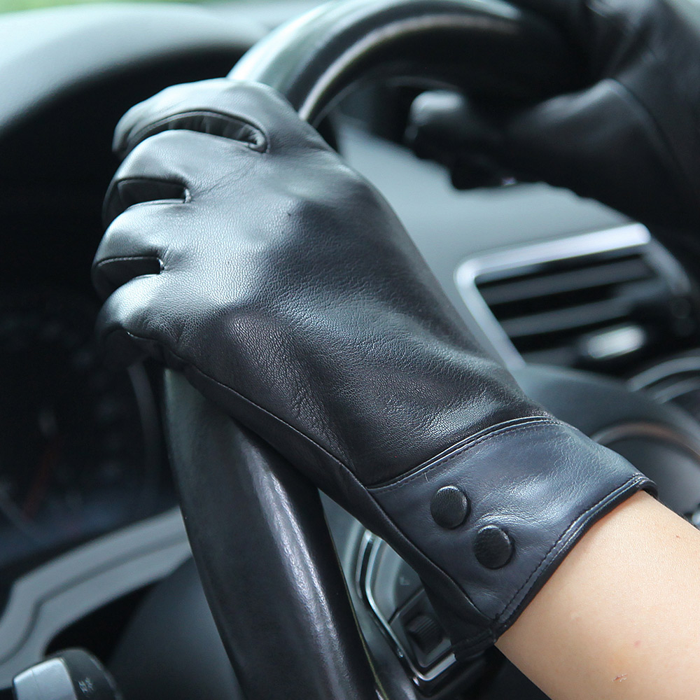 Модные черные перчатки из нату – обзор и цена Wool Glove Lined