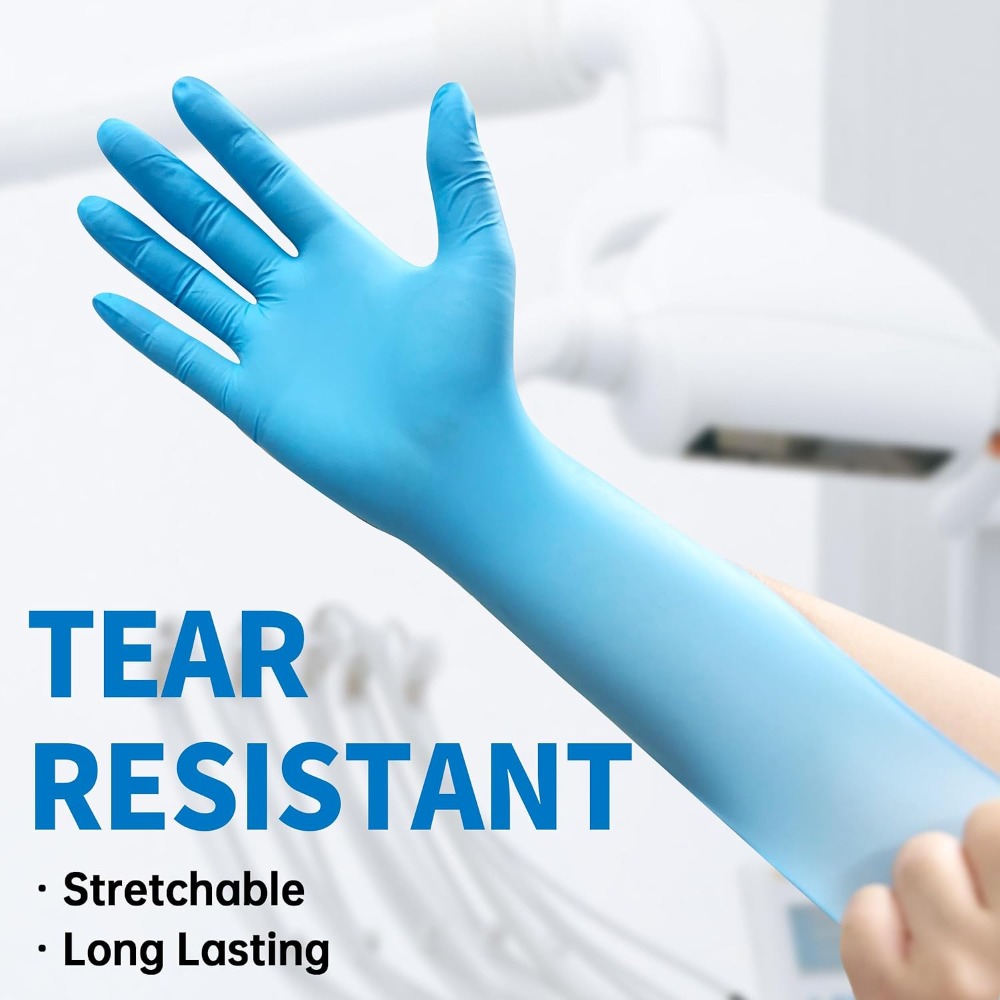Синие нитриловые одноразовые с – обзор и цена Exam Glove Nitrile