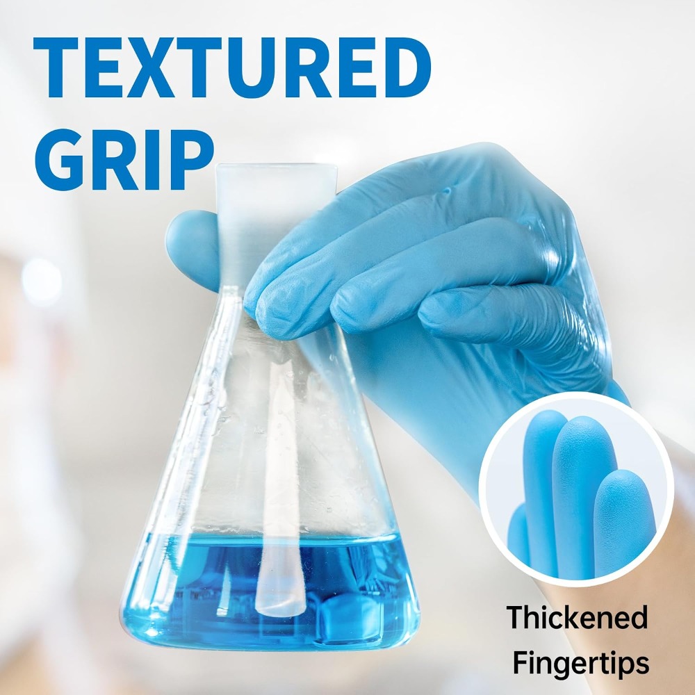Синие нитриловые одноразовые с – обзор и цена Exam Glove Nitrile