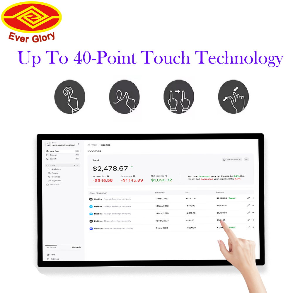 Настраиваемый 27-дюймовый пром – обзор и цена Touchscreen Glove Capacitive