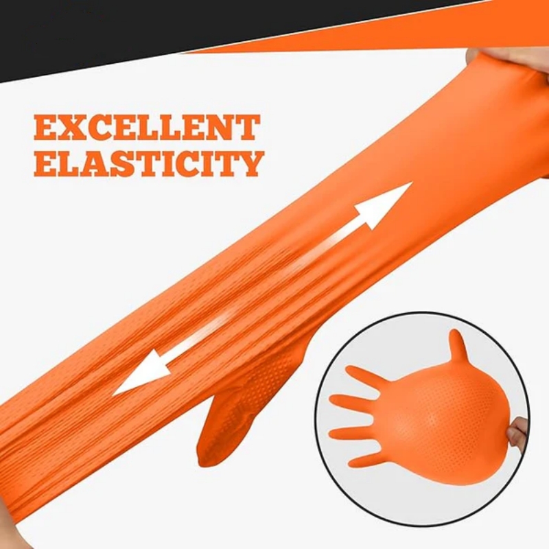 Прочные оранжевые нитриловые п – обзор и цена Nitrile Mechanic Glove