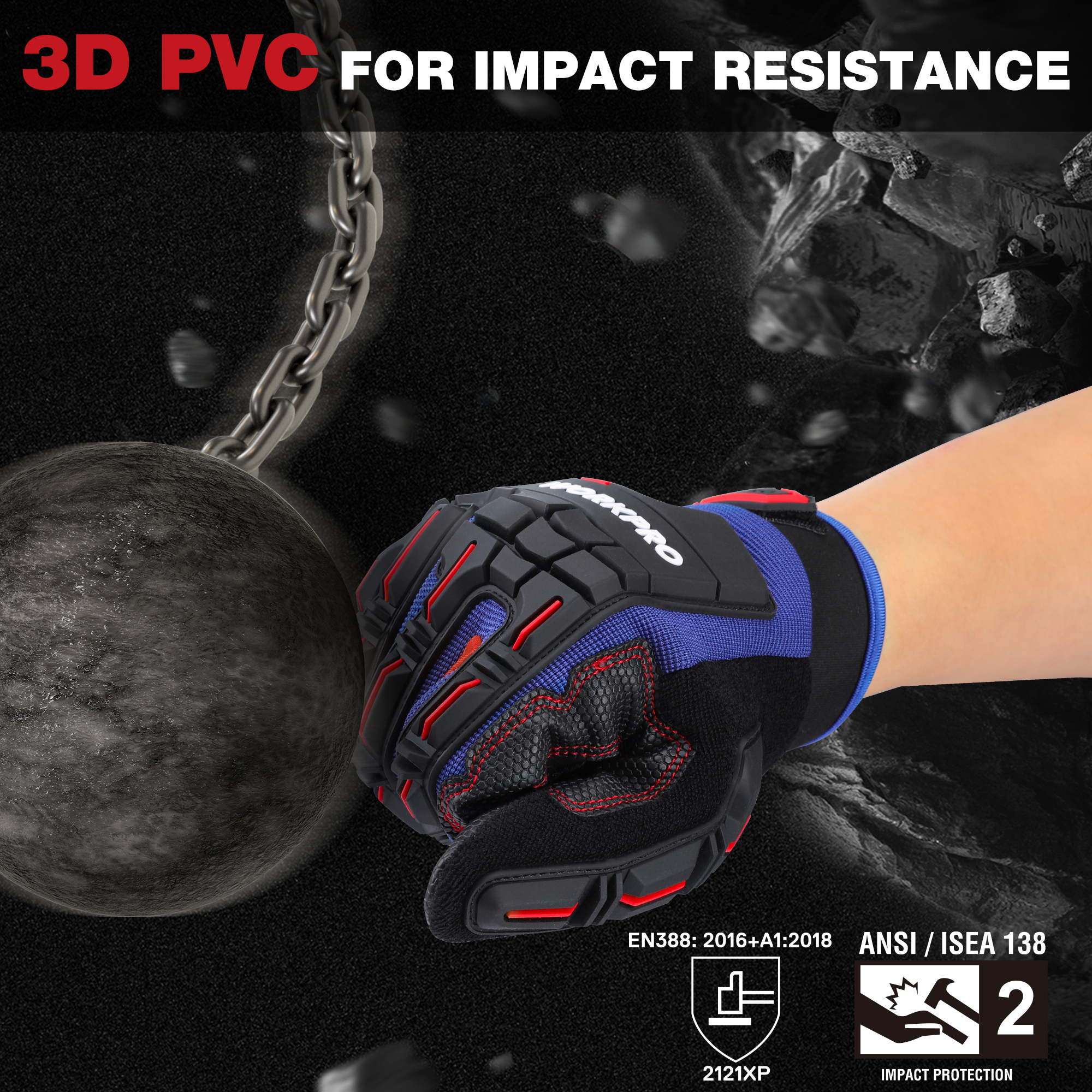 Рабочие перчатки WORKPRO для б – обзор и цена Work Glove Impact