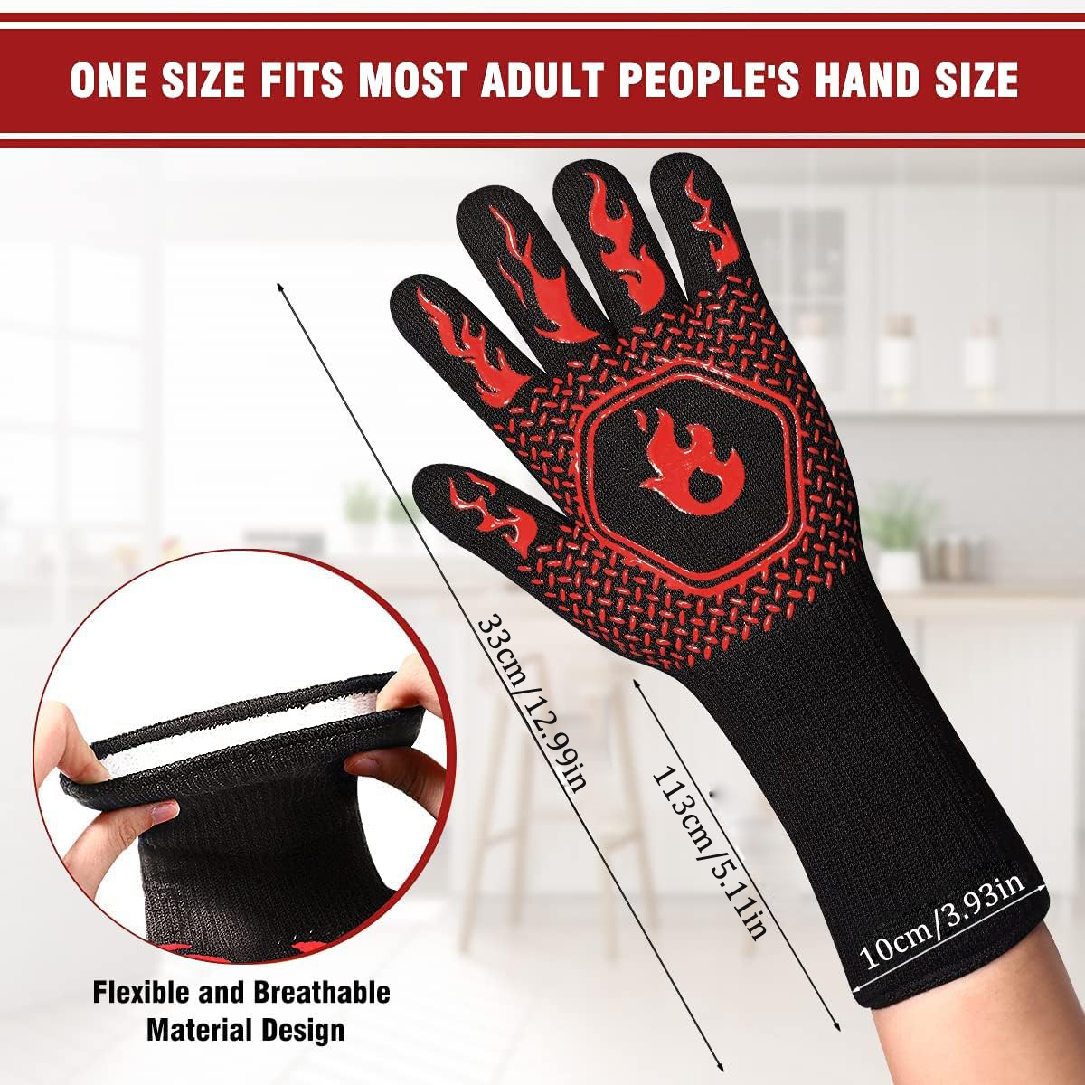 Перчатки для гриля для барбекю – обзор и цена Oven Mitt Silicone
