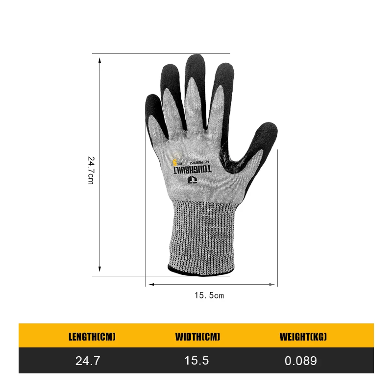 TOUGHBUILT TB-P2-112-5-L Нитри – обзор и цена Nitrile Mechanic Glove