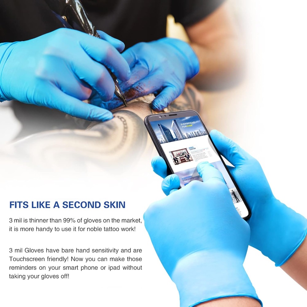 Нитриловые одноразовые перчатк – обзор и цена Exam Glove Nitrile