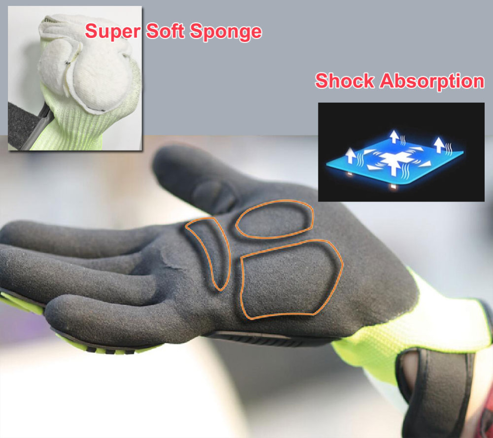 Перчатки для работы, амортизир – обзор и цена Work Glove Impact