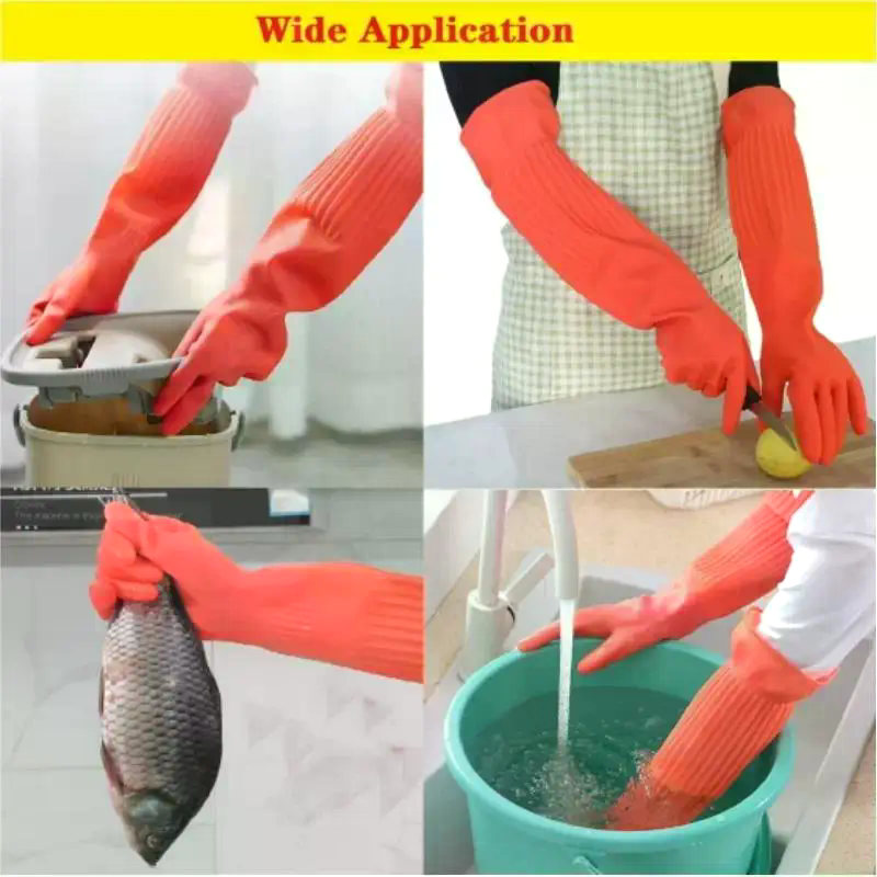 Длинные многоразовые резиновые – обзор и цена Dish Glove Rubber