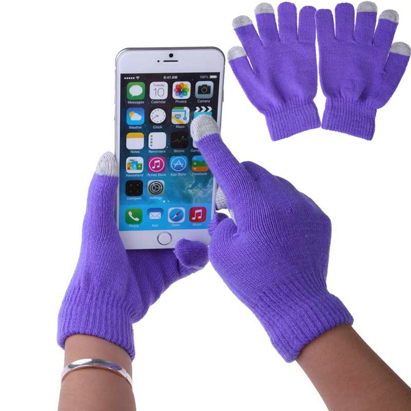 Унисекс зимние теплые вязаные  – обзор и цена Touchscreen Glove Capacitive